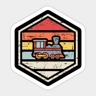 Retro Badge locomotive Sticker